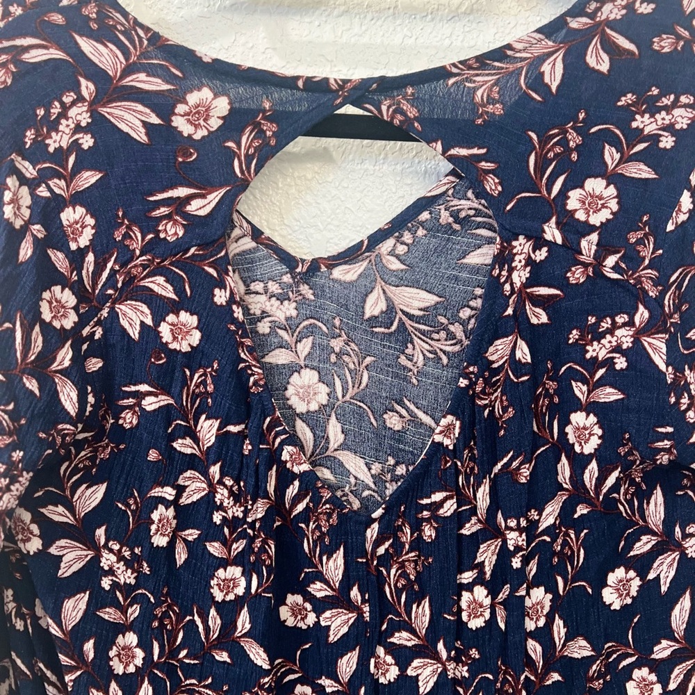 Lush Floral Navy Women's minidress - Picture 5 of 6